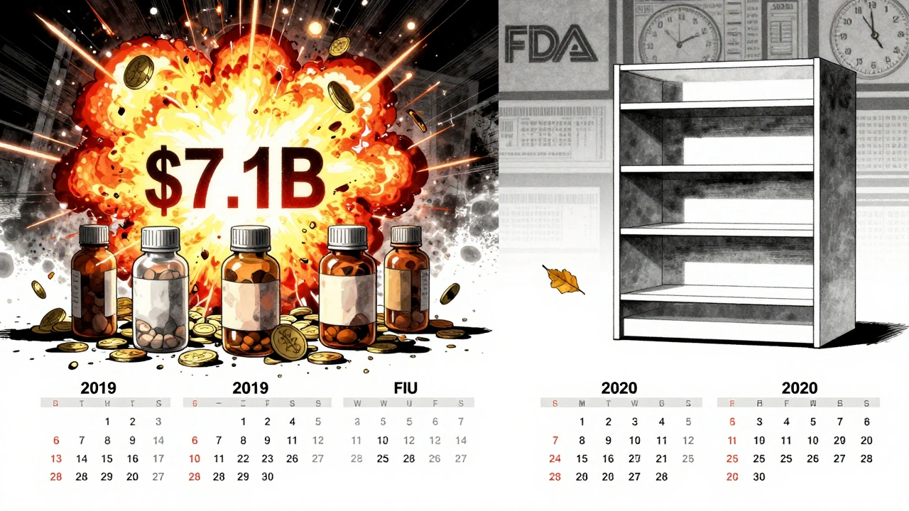 A dramatic timeline showing 2019&#039;s massive savings explosion versus 2020&#039;s quiet drop.